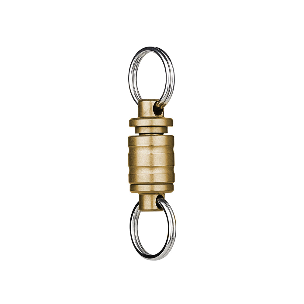 Otacle R1 Titanium and Brass Magnetic Quick-Release Keychain