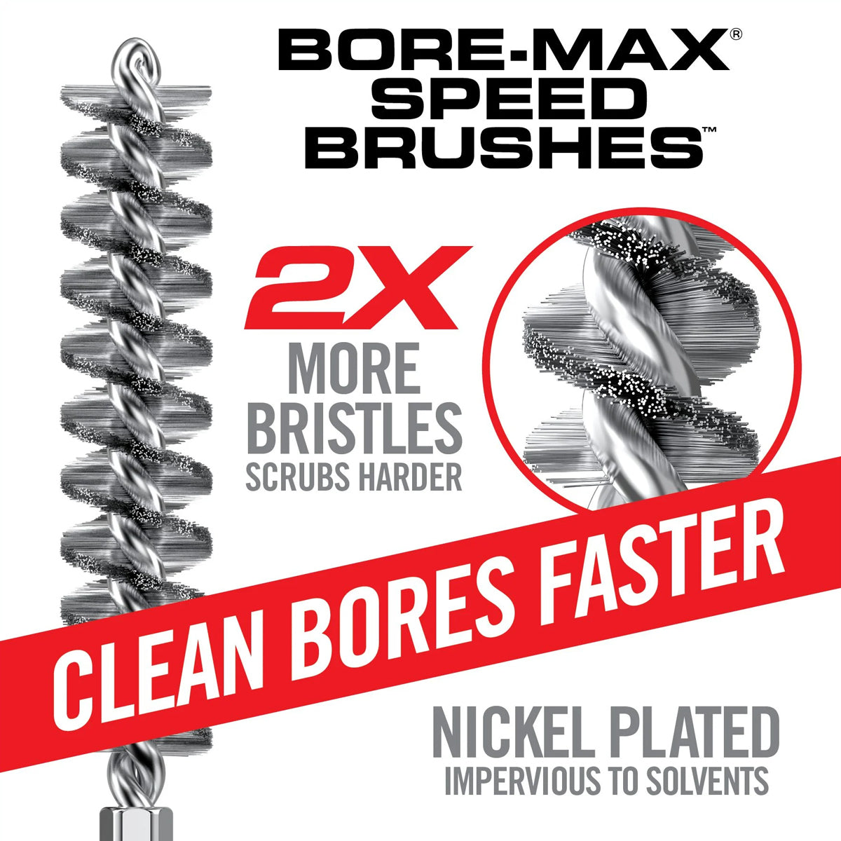 Real Avid Bore-Max Speed Brush - Rifle .260 CAL / 6.5 MM