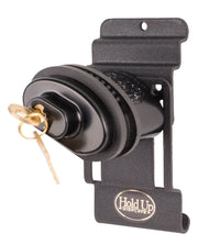 Locking Pistol Display - Black - 3" Slatwall
