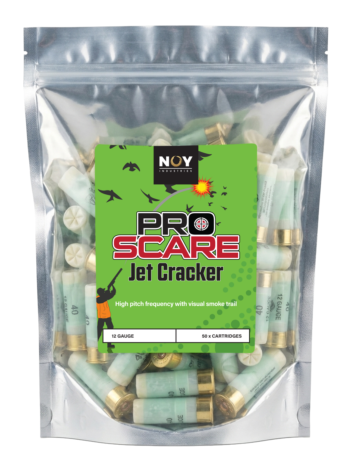 12G Jet Cracker ProScare Pyrotechnic Ammunition