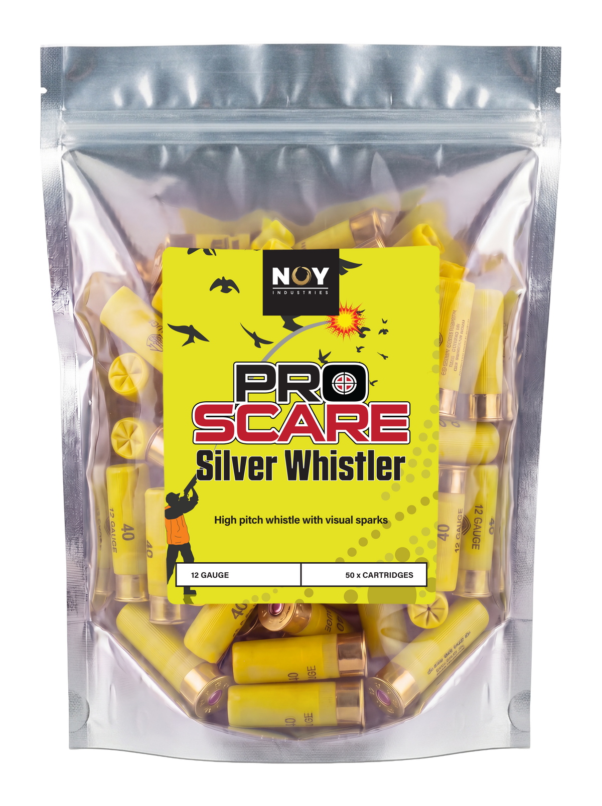 12G Silver Whistler ProScare Pyrotechnic Ammunition