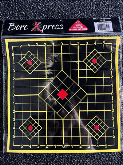 Bore Xpress Splatter Sight Targets 10pk