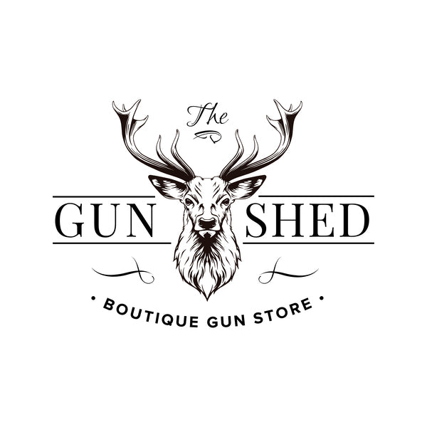 The Gun Shed Logo Sticker Black
