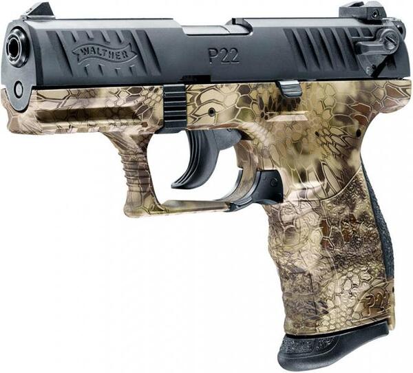 Walther P22Q Kryptek 9mm P.A.K. Blank Firing Pistol