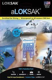 Loksak 2pk dry bag for Large Smartphones 3.7x7
