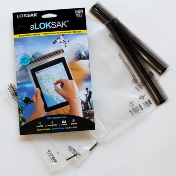 Loksak 2pk dry bag for Tablets 8x11"