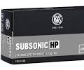 RWS Subsonic 22lr 40gr HP
