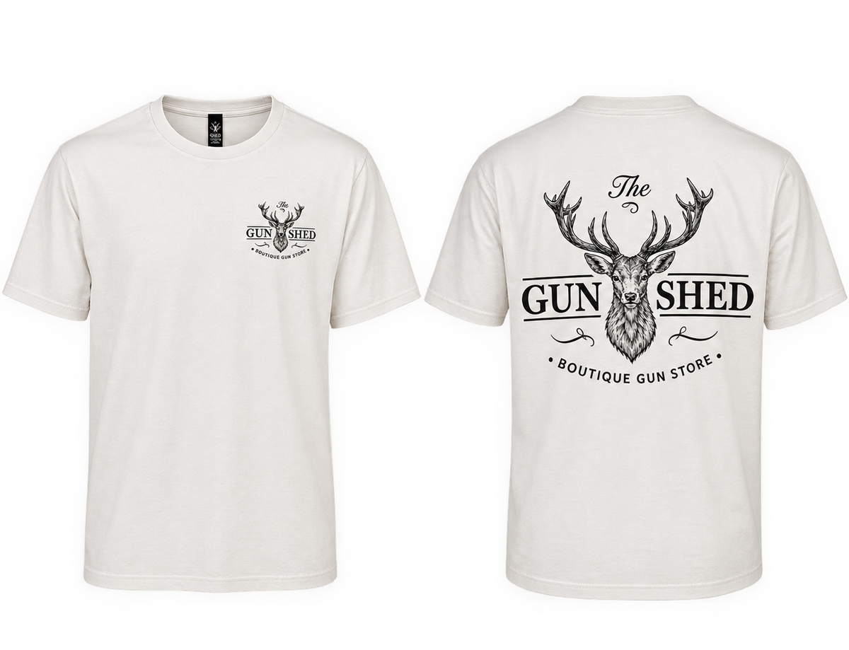 The Gun Shed White Tee XL